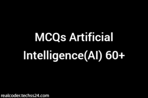 MCQs Artificial Intelligence(AI) 60+