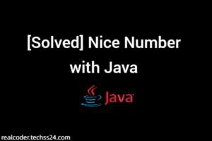 [Solved] Nice Number with Java