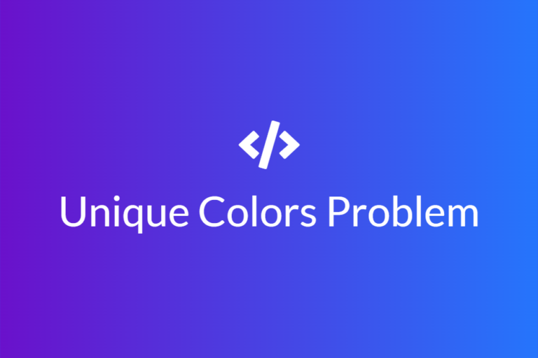 Unique Colors Problem