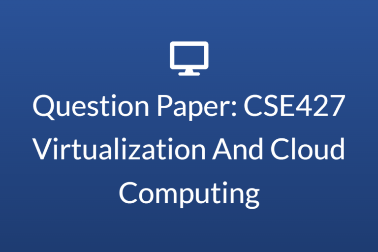 Virtualization And Cloud Computing