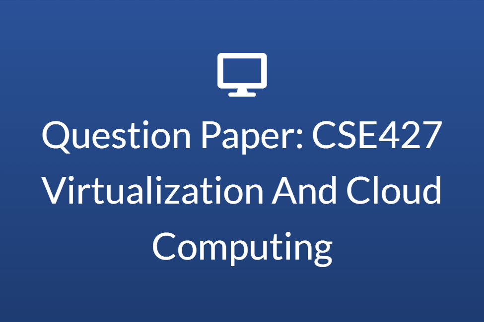 Virtualization And Cloud Computing