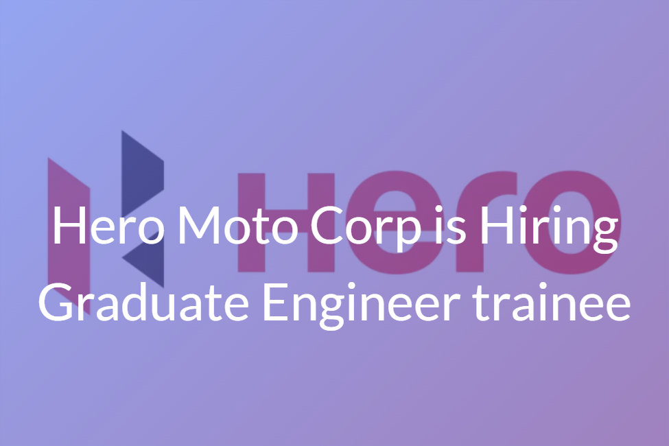 Graduate Engineer trainee